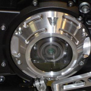 Shaft drive linkage cover silver look through 1700